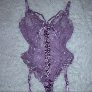 Mauve Lingerie Onesie
